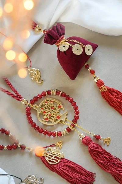 Γούρι 2026 Κόκκινο Πουγκί με Δεκάρες