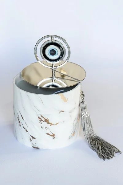 Γούρι 2026 Αρωματικό Κερί Μάρμαρο