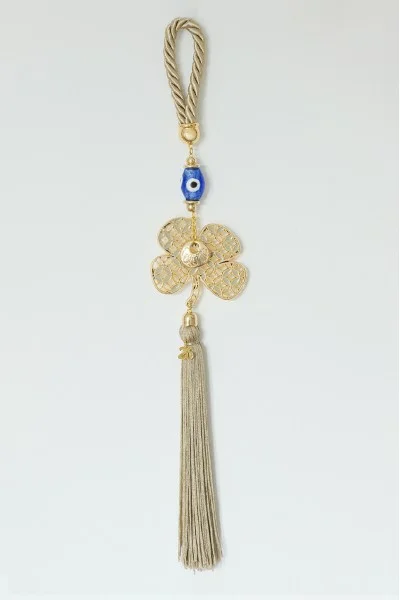 Γούρι 2026 Τριφύλλι Μπεζ Ετυχία