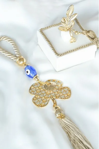 Γούρι 2026 Τριφύλλι Μπεζ Ετυχία