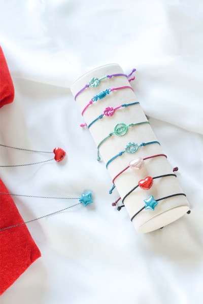 Κολιέ Ασημένιο Red Heart Balloon