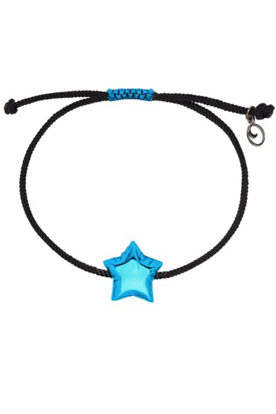 Βραχιόλι Ασημένιο Star Balloon Makrame