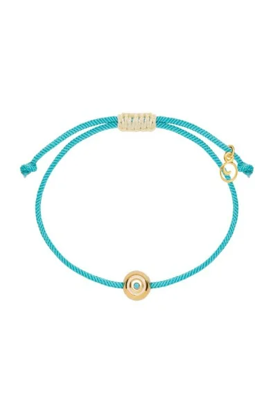 Βραχιόλι Ασημένιο Τυρκουάζ Μάτι Makrame