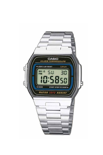Casio Digital Stainless Steel A164WA-1VES