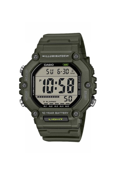 Casio Standard Green Rubber Strap AE-1600HX-3AVEF
