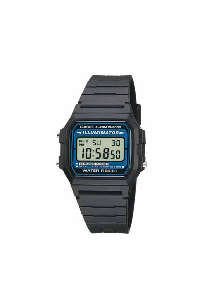 Casio Standard Black Rubber Strap F-105W-1AWYEF