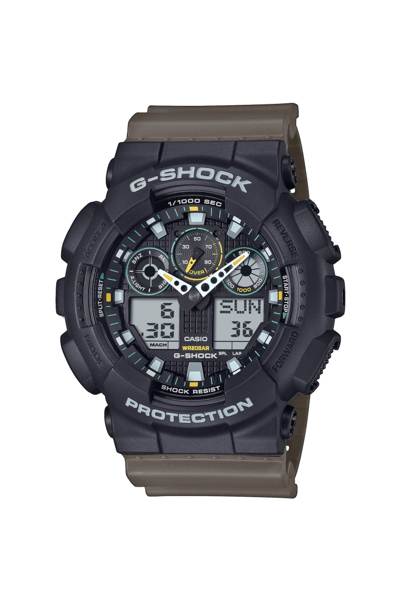 Casio Gshock Anadigi Rubber Strap GA-100TU-1A3ER