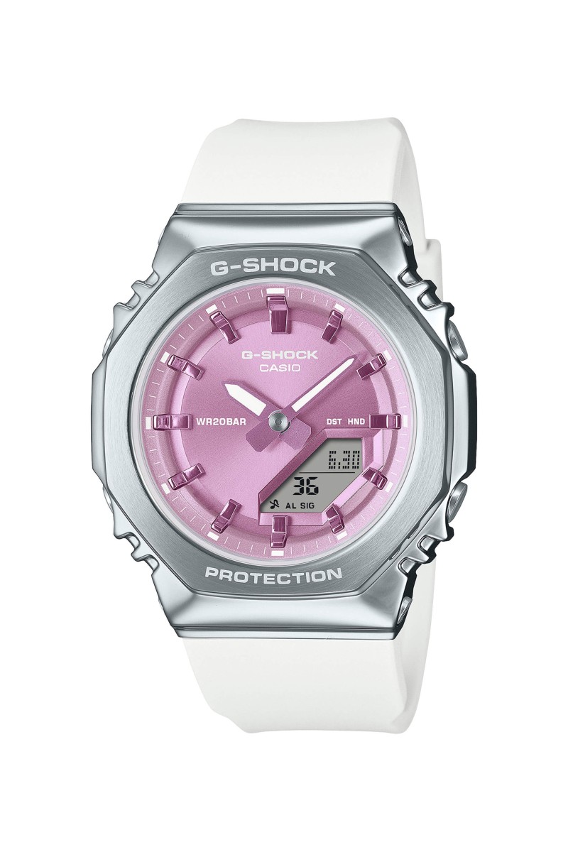 Casio Gshock White Rubber Strap GM-S2110-7A6ER