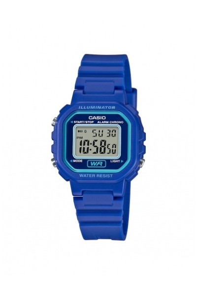 Casio Standard Blue Rubber Strap LA-20WH-2AEF