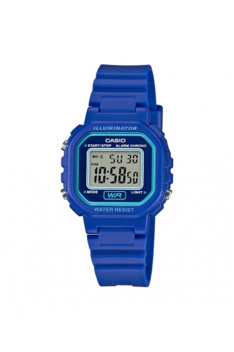 Casio Standard Blue Rubber Strap LA-20WH-2AEF