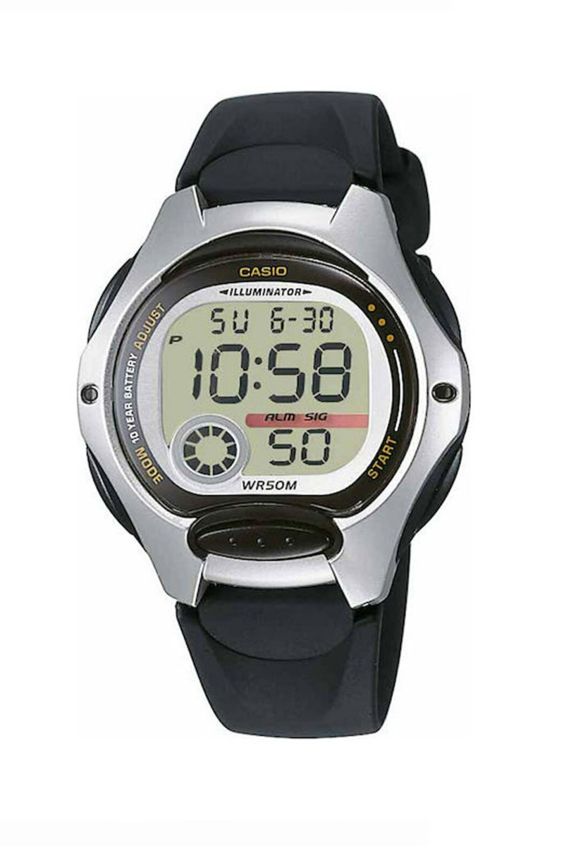 Casio Standard Black Rubber Strap LW-200-1AV