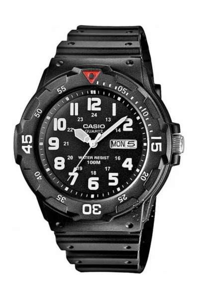 Casio Standard Black Rubber Strap MRW-200H-1BVEG