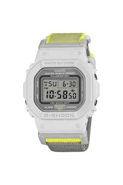 Casio Gshock White Fabric Strap DW-5600MNC-7A8ER
