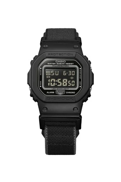 Casio Gshock Black Fabric Strap DW-5600MNC-1ER