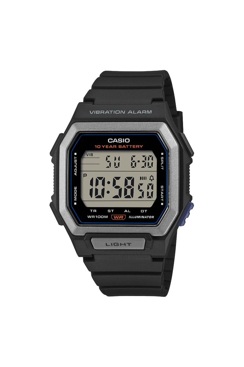Casio Standard Black Rubber Strap W-738H-1AVEF