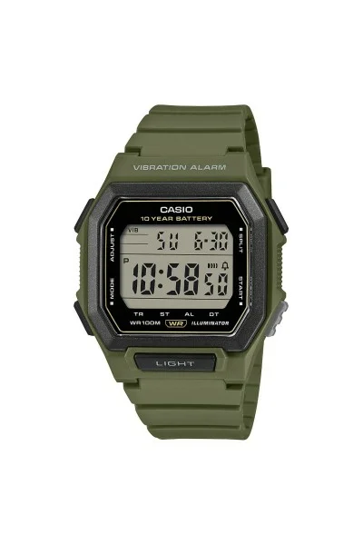 Casio Standard Military Green Rubber Strap W-738H-3AVEF