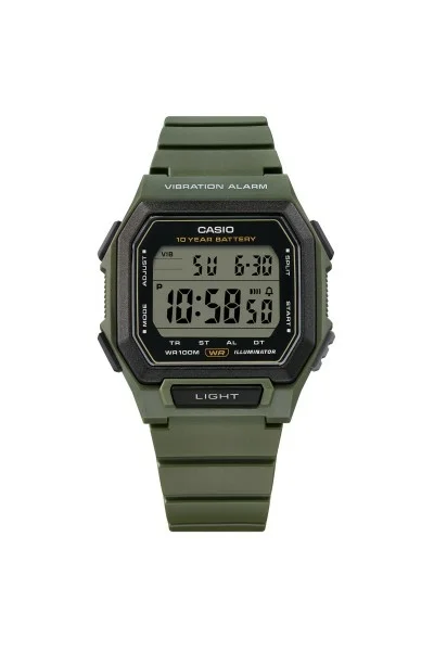 Casio Standard Military Green Rubber Strap W-738H-3AVEF