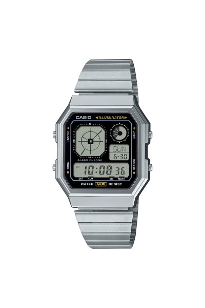 Casio Digital Stainless Steel A-130WE-1AEF