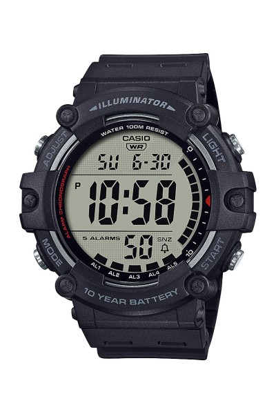 Casio Standard Black Rubber Strap AE-1500WH-1AVEF