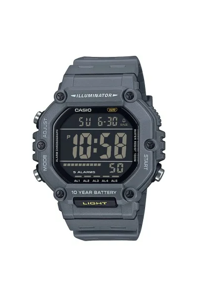 Casio Standard Grey Rubber Strap AE-1600H-8BVEF