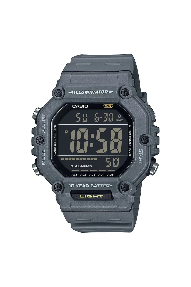 Casio Standard Grey Rubber Strap AE-1600H-8BVEF