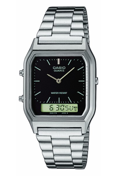 Casio Anadigi Silver Stainless Steel AQ-230A-1DMQYES Casio Anadigi Silver Stainless Steel AQ-230A-1DMQYES