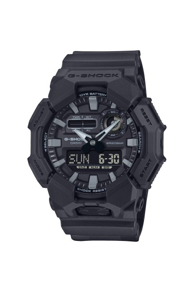 Casio Gshock Anadigi Black Rubber Strap GA-010-1A1ER