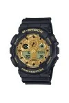 Casio Gshock Anadigi Black Rubber Strap GA-100GGB-1A9ER