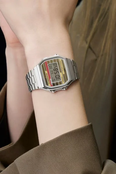 Casio Digital Stainless Steel A-168WEHA-9AEF