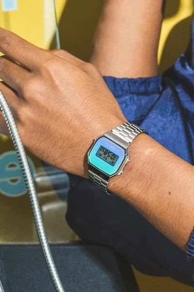 Casio Digital Stainless Steel A-168WER-2AEF