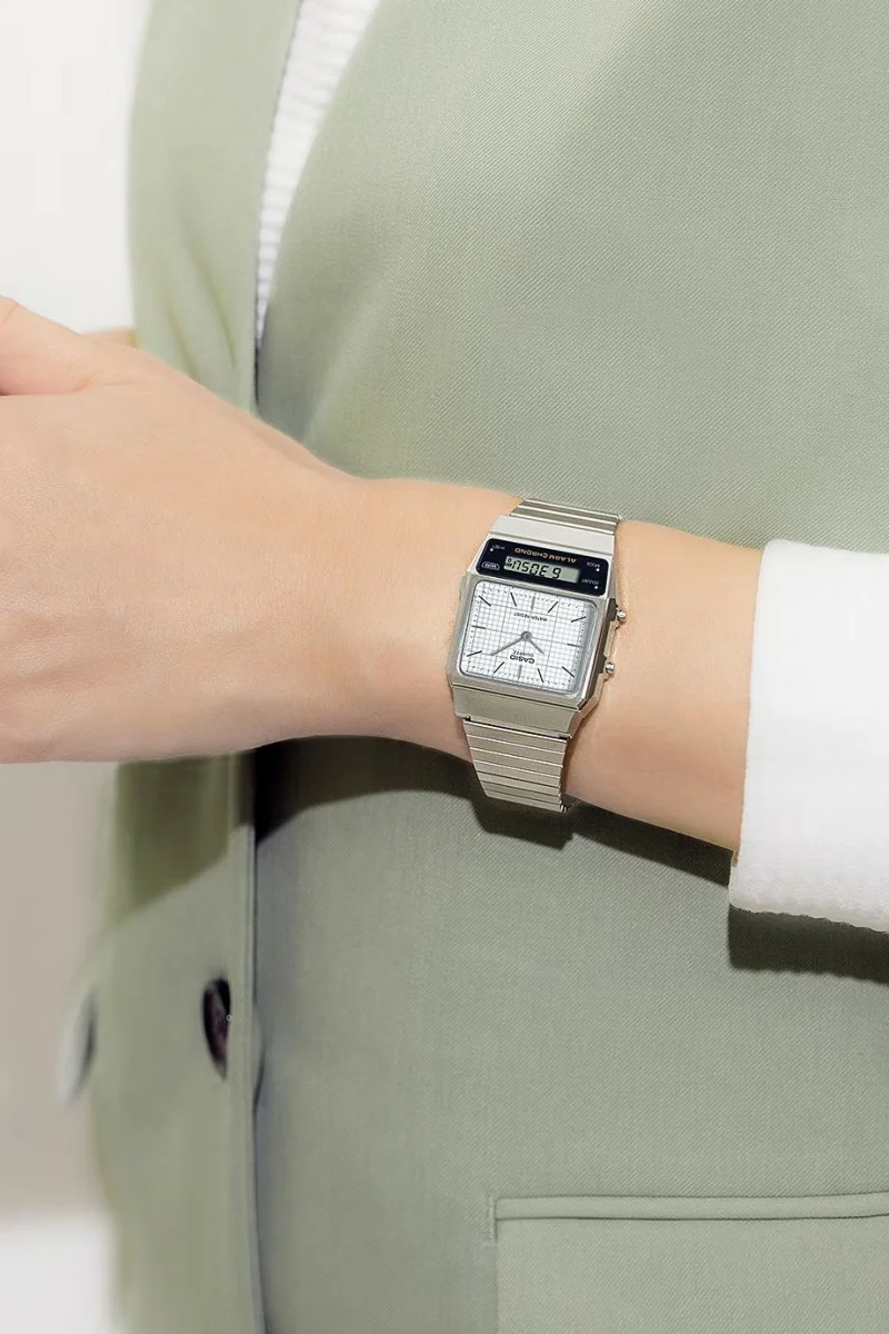 Casio Anadigi Silver Stainless Steel AQ-800E-7AEF