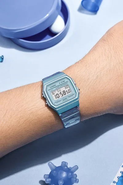 Casio Standard Blue Rubber Strap F-91WS-2EF