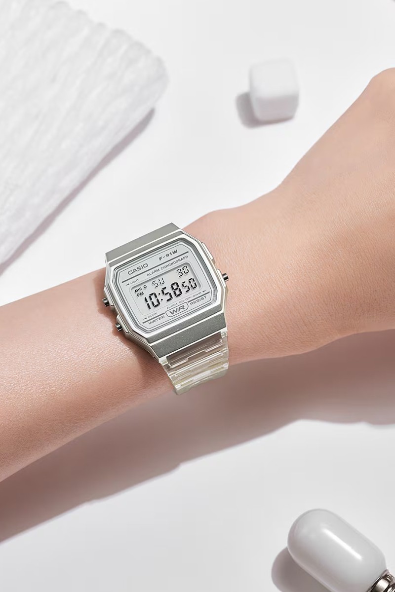 Casio Standard White Rubber Strap F-91WS-7EF