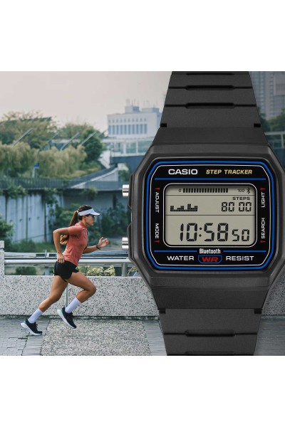 Casio Standard Black Rubber Strap F-B100W-1AEF