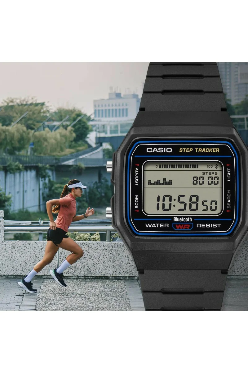 Casio Standard Black Rubber Strap F-B100W-1AEF