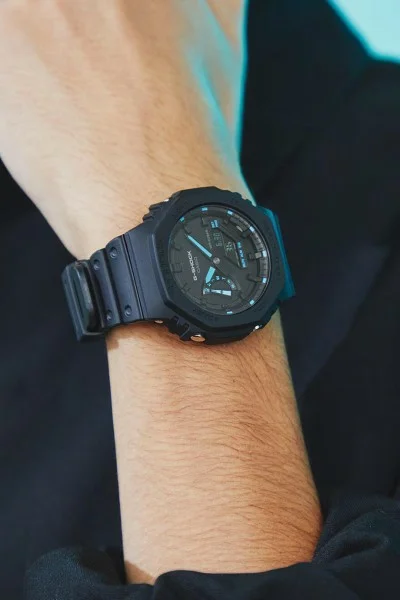 Casio Gshock Black Rubber Strap GA-2100-1A2ER