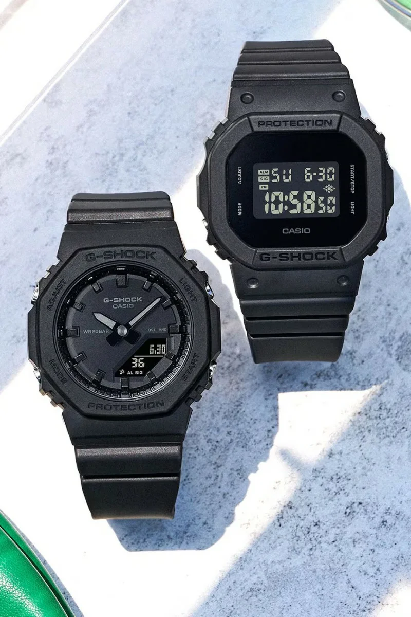 Casio Gshock Black Rubber Strap GMA-P2100BB-1AER