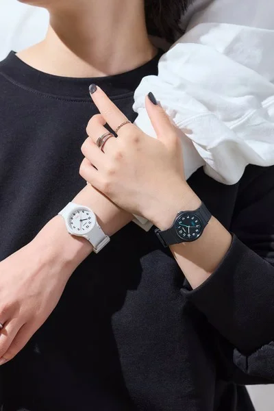 Casio Standard White Rubber Strap LQ-24B-7BEF