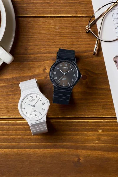 Casio Standard Black Rubber Strap MQ-24B-1BEF