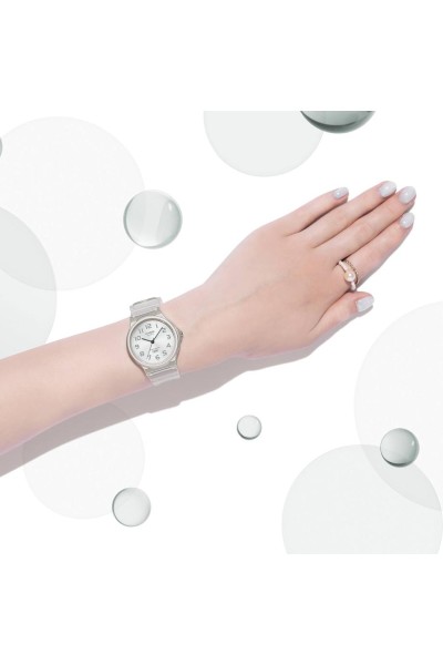 Casio Standard White Rubber Strap MQ-24S-7BEF