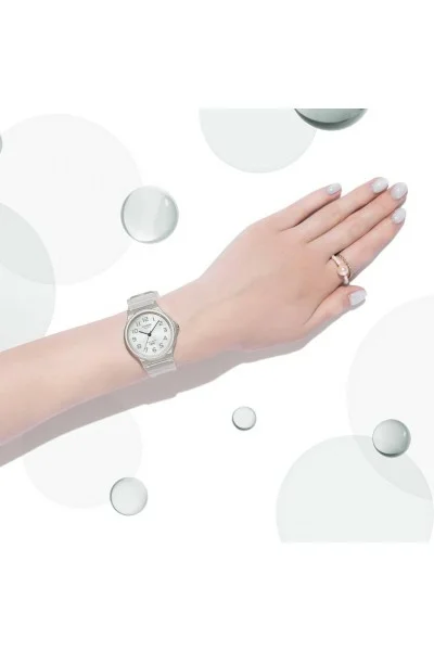 Casio Standard White Rubber Strap MQ-24S-7BEF