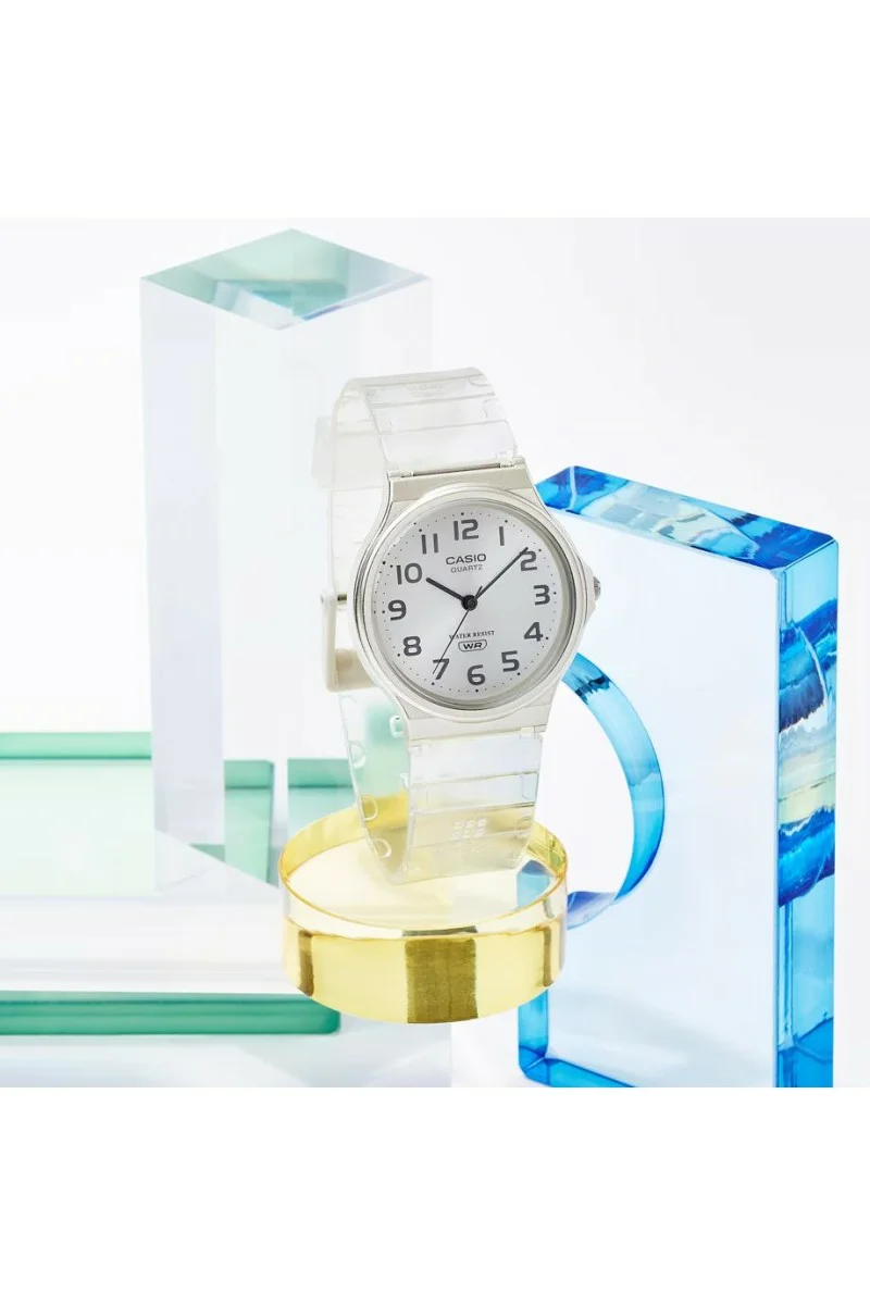 Casio Standard White Rubber Strap MQ-24S-7BEF