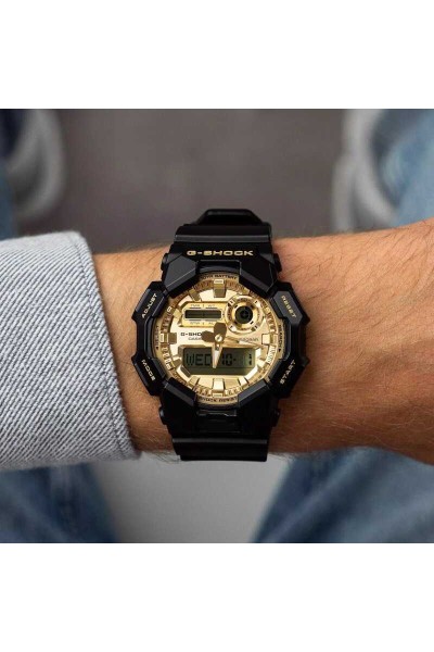 Casio Gshock Anadigi Black Rubber Strap GA-010GGB-1A9ER