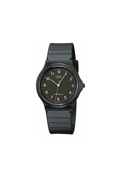 Casio Standard Black Rubber Strap MQ-24-1BLLEG