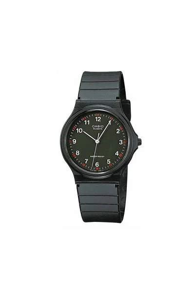Casio Standard Black Rubber Strap MQ-24-1BLLEG