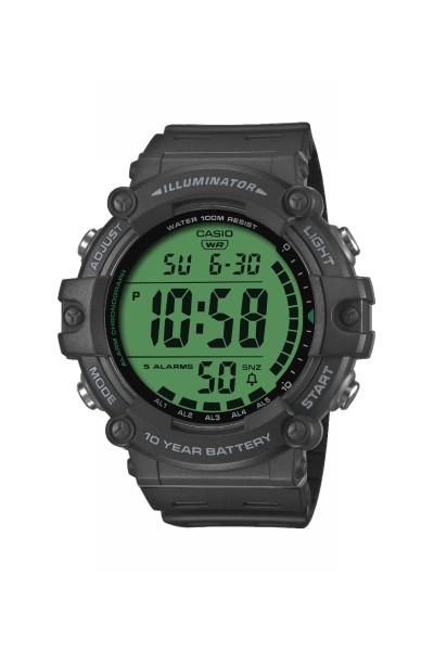 Casio Standard Black Rubber Strap AE-1500WHC-1AVEF