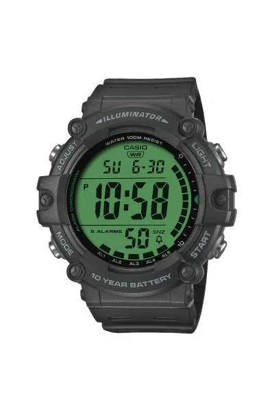 Casio Standard Black Rubber Strap AE-1500WHC-1AVEF