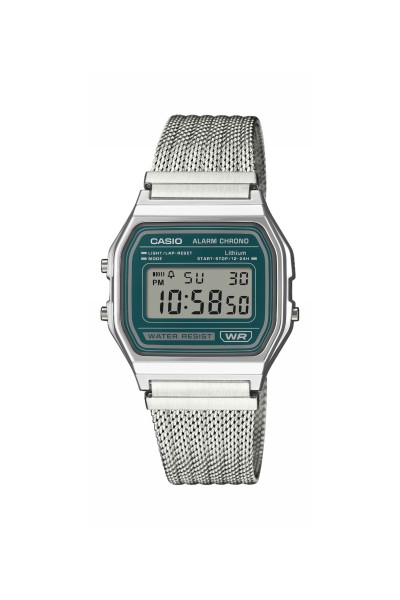 Casio Digital Stainless Steel A-158WEM-3EF