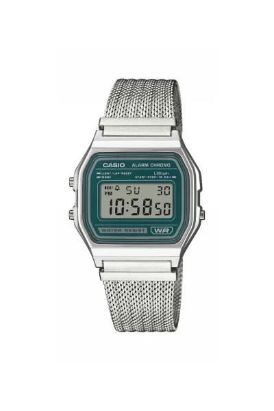 Casio Digital Stainless Steel A-158WEM-3EF