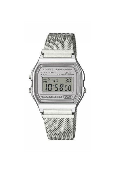 Casio Digital Stainless Steel A-158WEM-7EF
